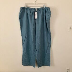 NWT Silhouettes Linen Pants 3XA Plus Size
